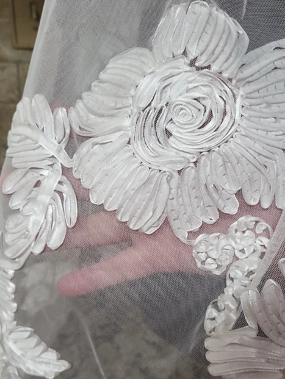 Cezanne White Embroided Scarf Evening Wrap